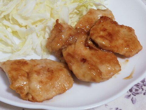 生姜で代謝アップ♪鳥むね肉で簡単ヘルシー♪照り焼き